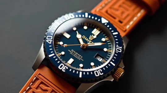 Omega rubber strap